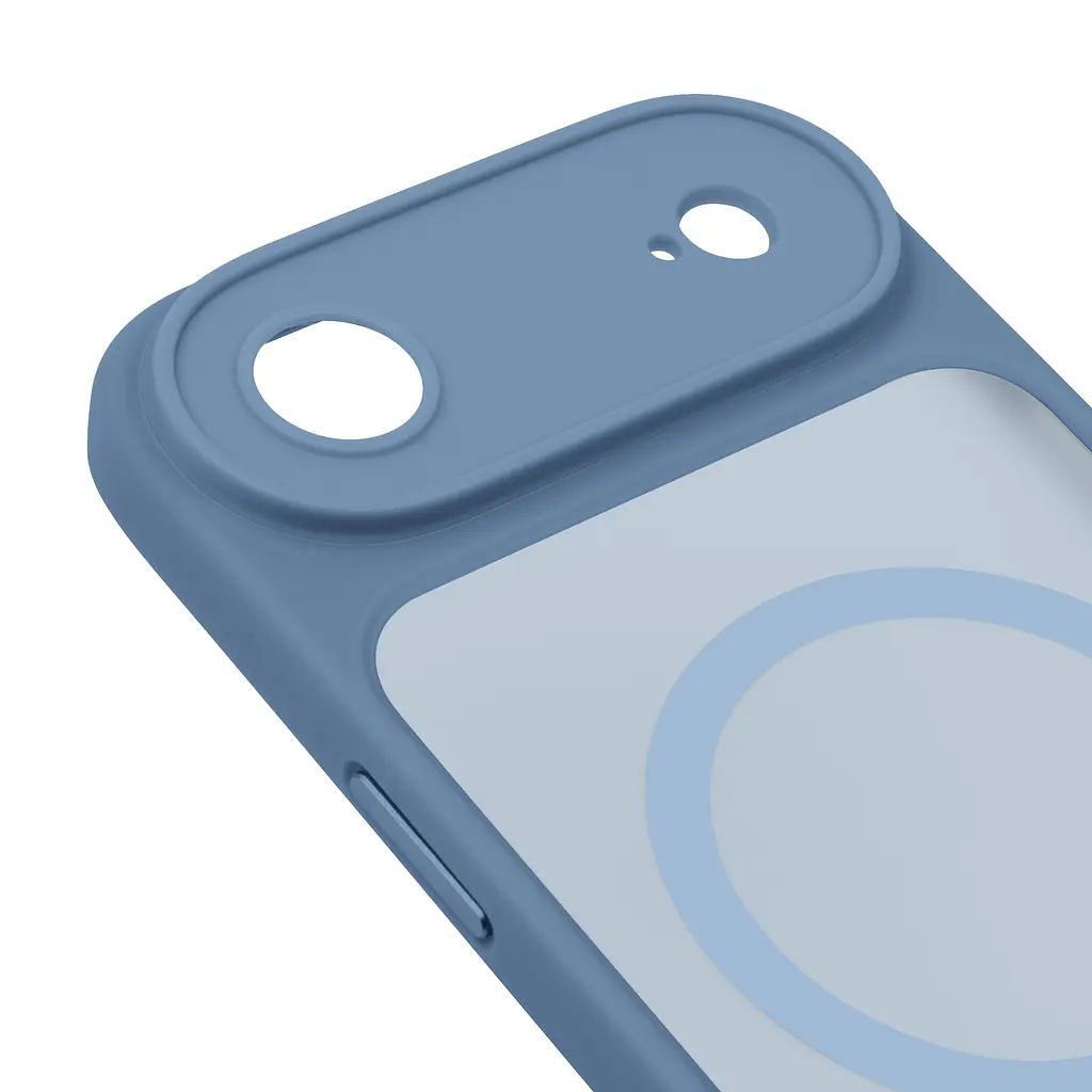 Чехол для Apple iPhone 17 Air, Lush MagCase, голубой, противоударная панель-накладка из TPU и PC, полупрозрачный чехол с MagSafe (с магнитом), с защитой камеры, поддержка беспроводной зарядки, защита всего корпуса, ArmorStandart (ARM87477) - фото 4