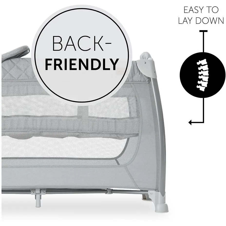 Детский манеж Hauck Play N Relax Quilted Grey, серый (60011-5) - фото 4