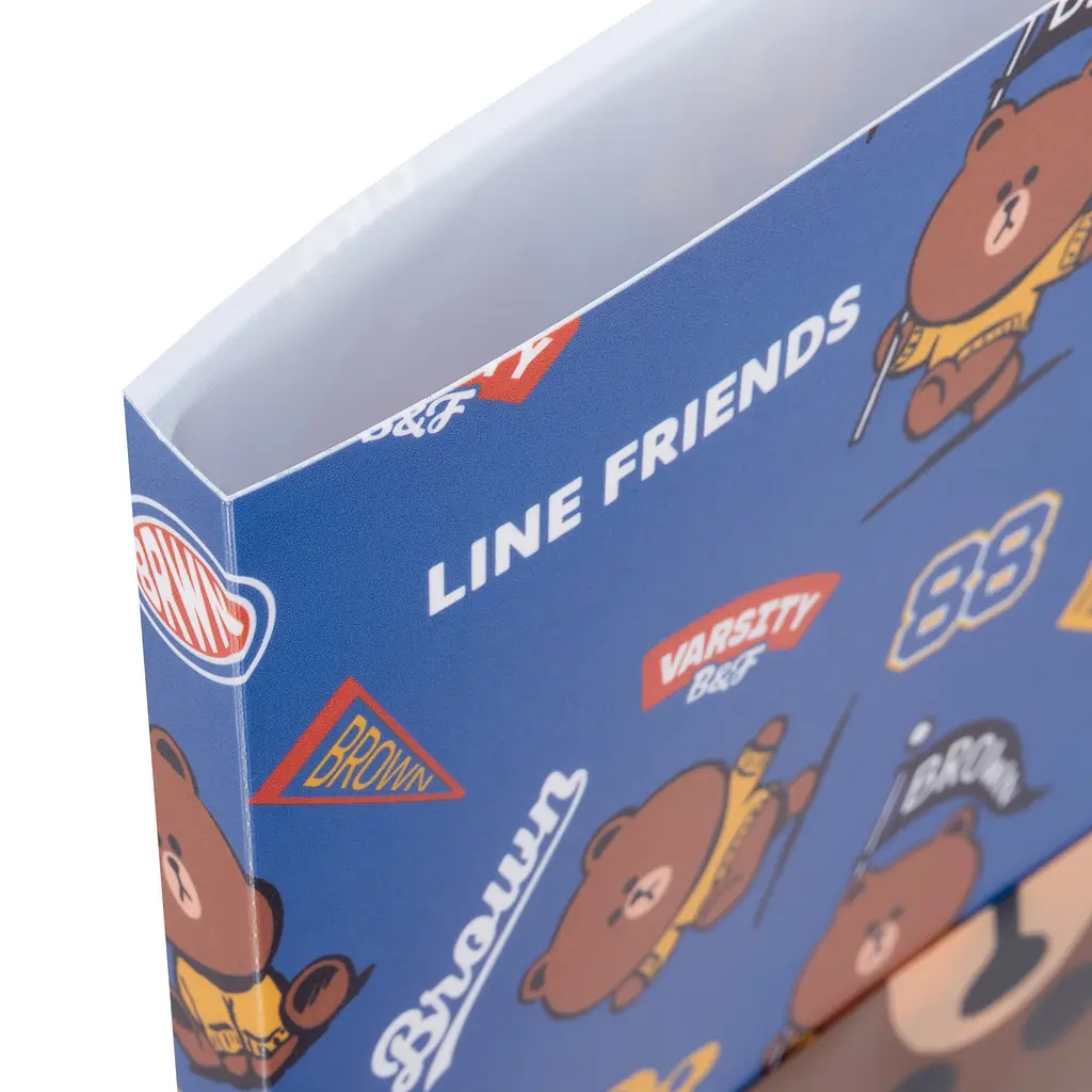 Папка з 20 файлами А4 YES Line Friends. Brown з фронтальною кишенею (492109) - фото 4
