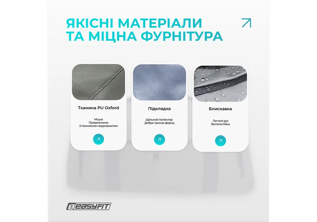 Спортивна сумка-рюкзак EasyFit BackBag 28 л (EF-8003-GY) - фото 6