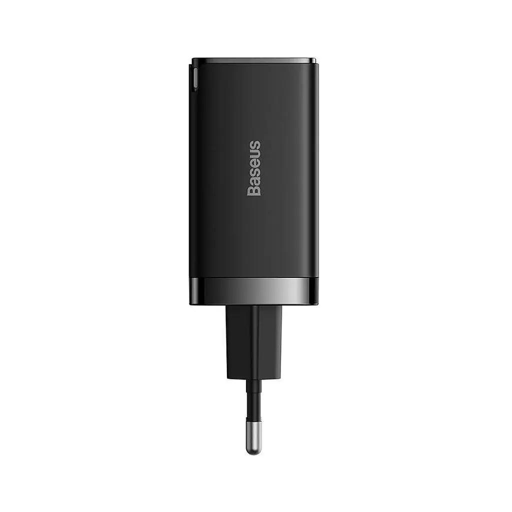 Зарядний пристрій Baseus 2xUSB-C 65 Вт + 1xUSB GaN + кабель USB-C — USB-C 100 Вт 1.0 м чорний (CCGP120201) - фото 3