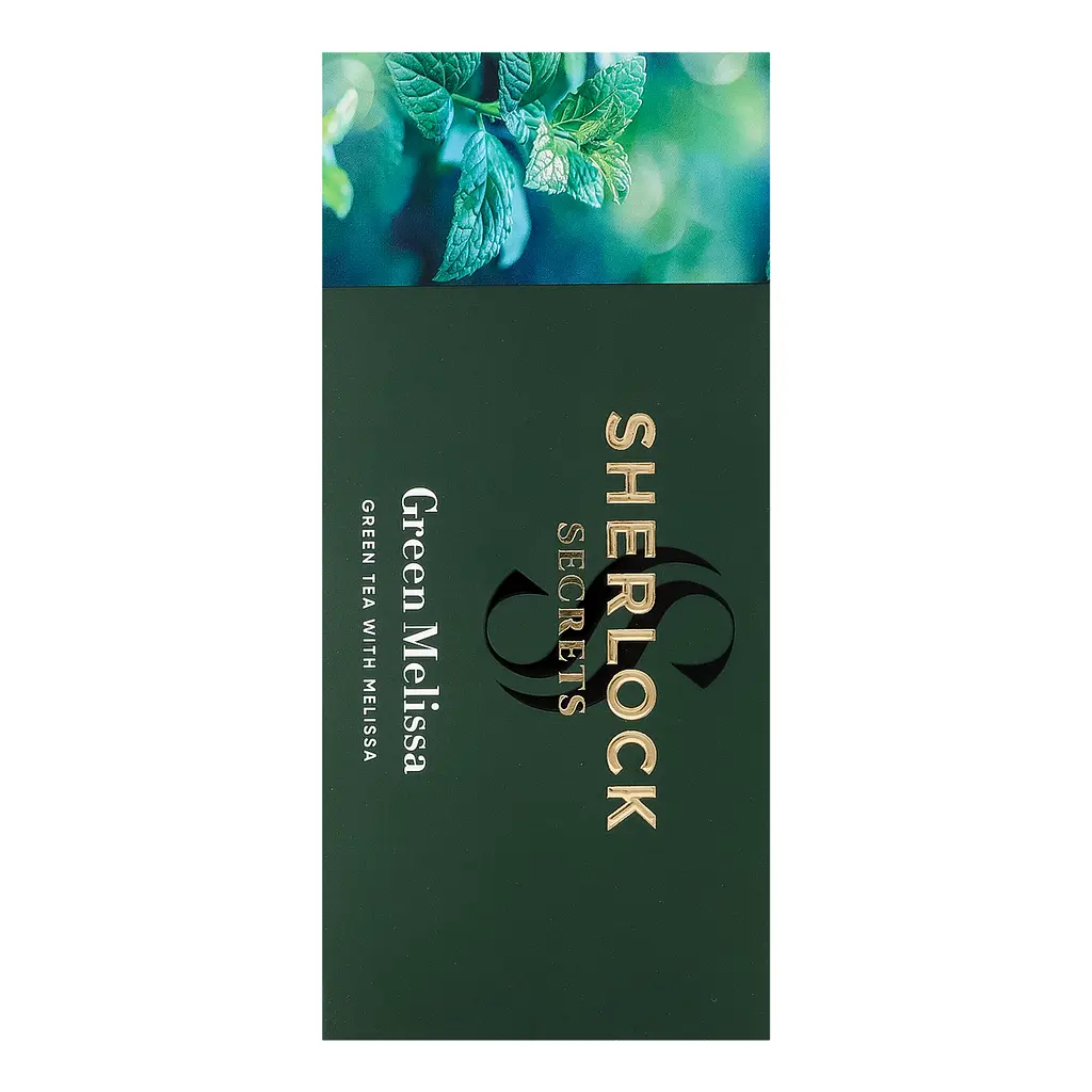 Чай зелений Sherlock Secrets Green Melissa 39.6 г  (22 шт x 1.8 г) - фото 4