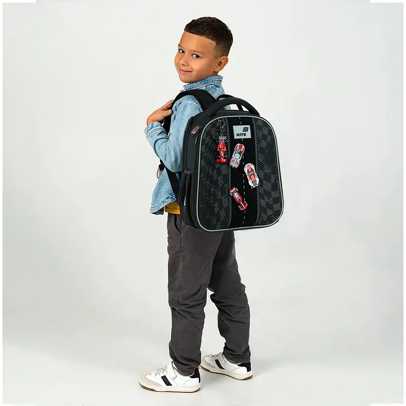 Рюкзак Kite Education каркасный 555 Race&Win Черный (K26-555S-8) - фото 16