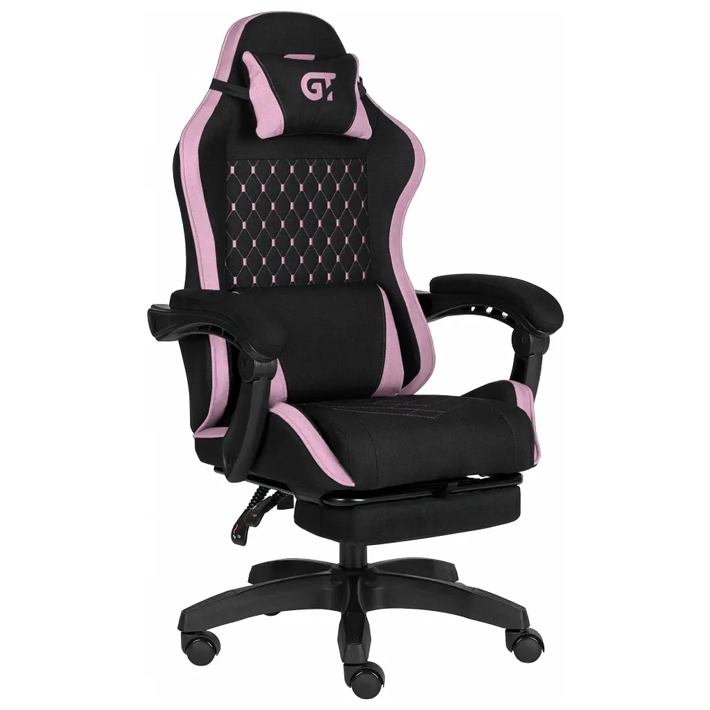 Крісло ігрове GT Racer X-2339 Black/Pink (X-2339 Fabric Black/Pink) - фото 3