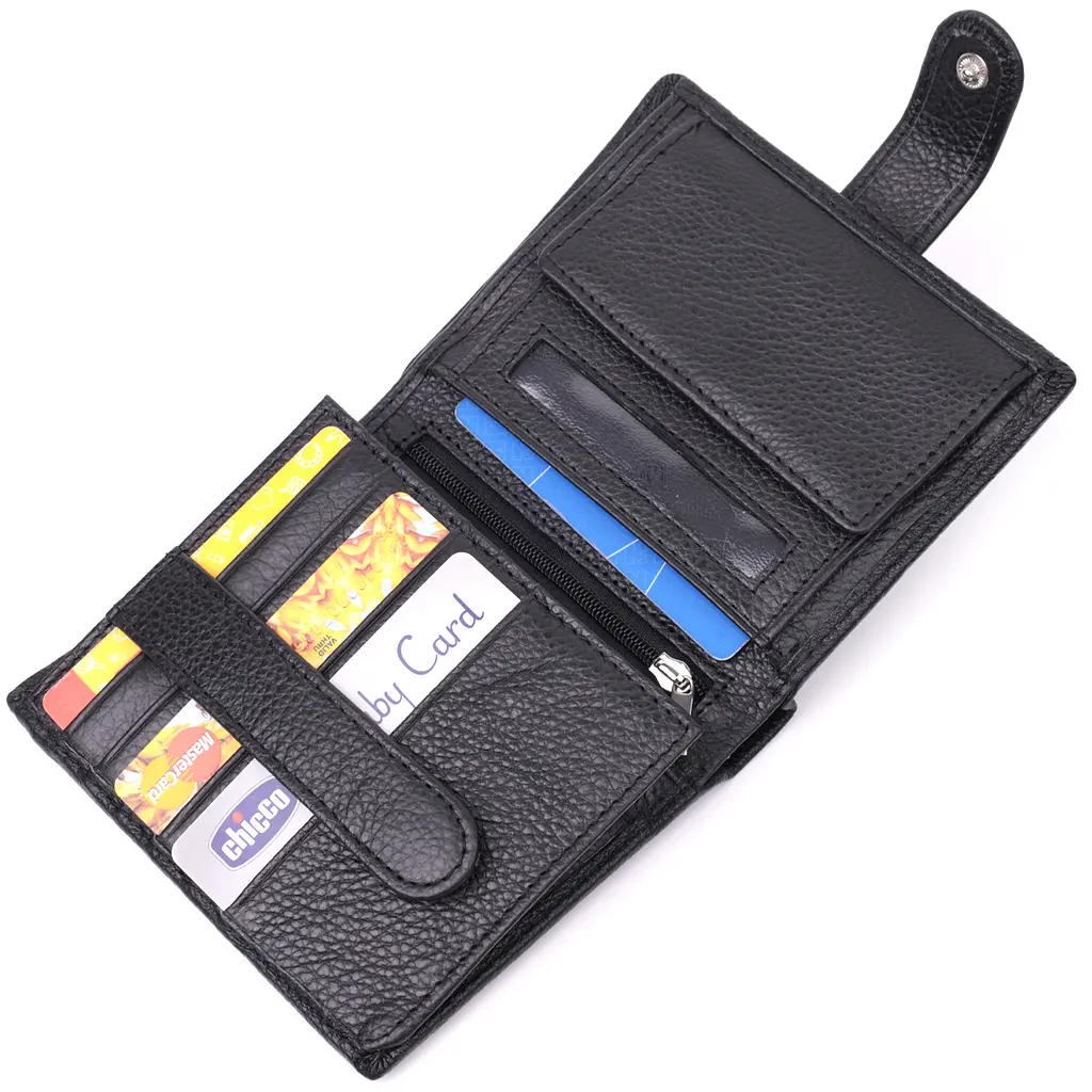 Кожаный мужской бумажник ST Leather 10,5х12х2,5 см acs0028305 - фото 4