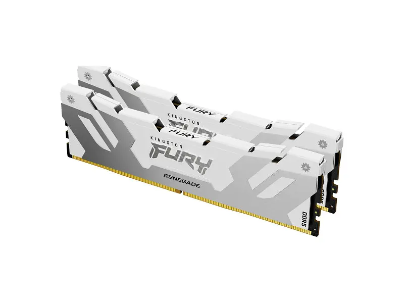 Модуль пам'яті Kingston FURY 32 GB (2x16GB) DDR5 7600 MHz Renegade Silver/White (KF576C38RWK2-32) - фото 3