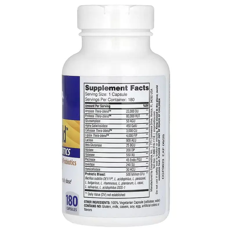 Натуральная добавка Enzymedica Digest Gold + Probiotics 180 капсул - фото 2