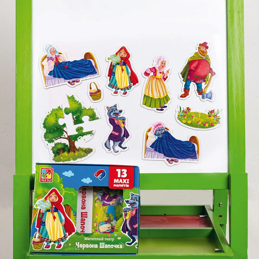 Настільна гра магнітний театр "Червона шапочка" Vladi Toys VT3206-52 Укр - фото 4