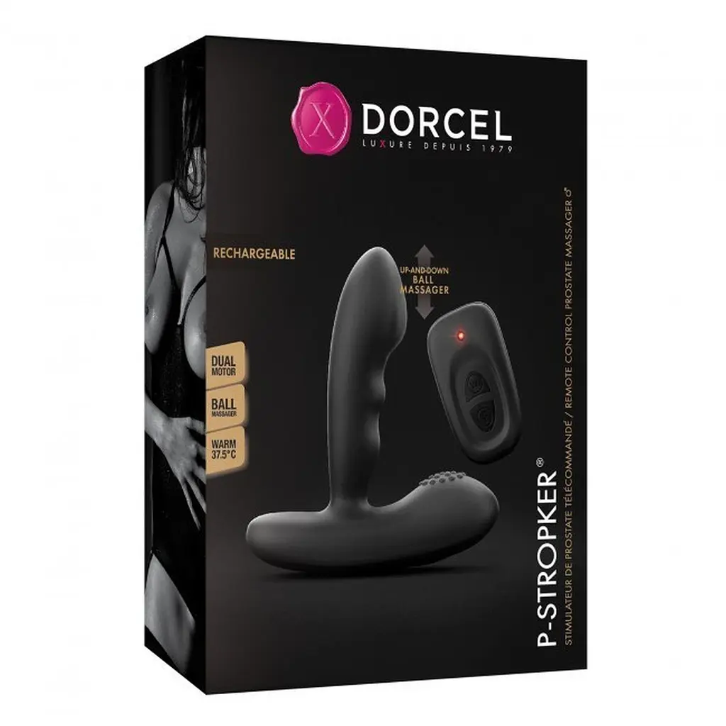 Масажери простати Dorcel P-Stroker, 11.2 см чорний - фото 4