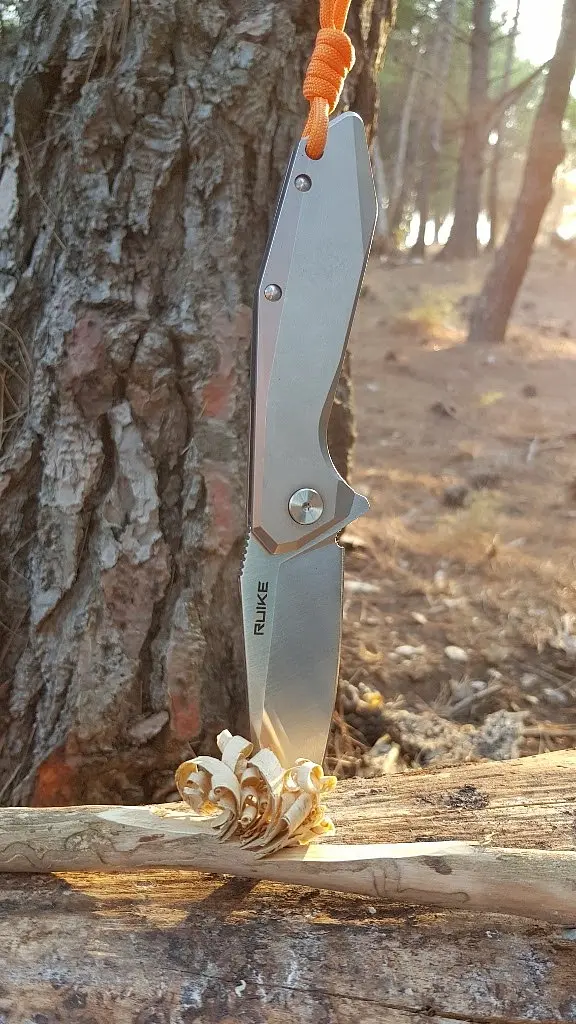 Ніж складаний туристичний Ruike P135-SF, (9.2 см) 14C28N / steel 420 сірий - фото 15
