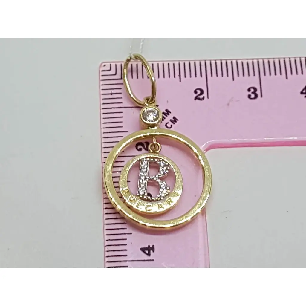 Золота підвіска Столична Ювелірна Фабрика з фіанітами. 423064Ж - фото 5