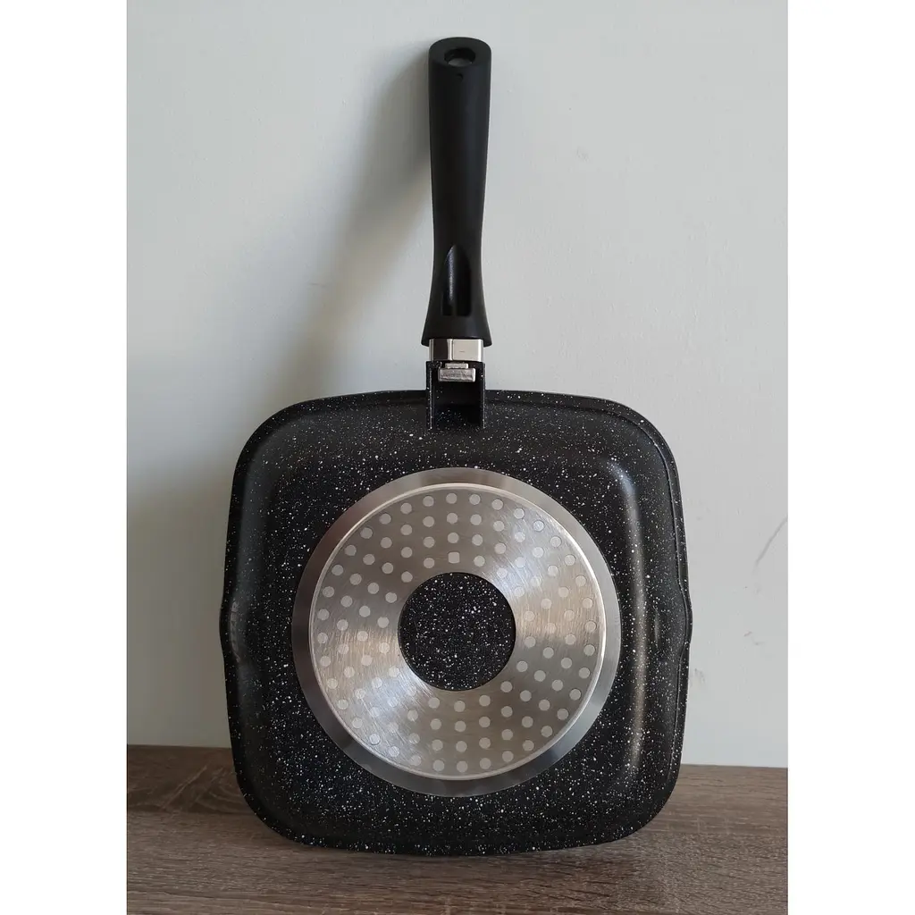 Пательня гриль Vezzer квадратна 28 см (VZ8053) - фото 5