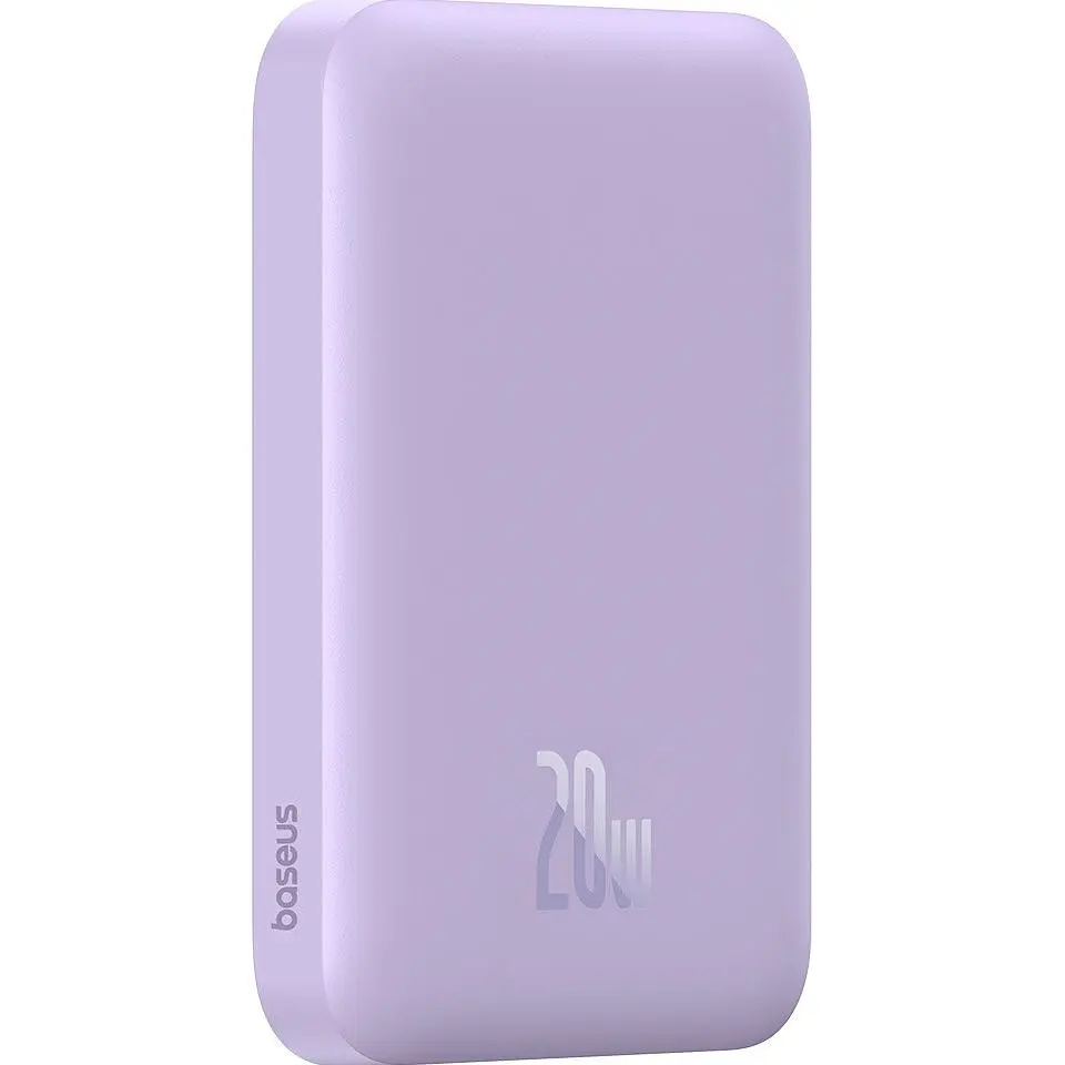Зовнішній акумулятор Baseus Magnetic Bracket Mini 6000mAh 20W Purple (P10059002513-00) [141929] - фото 4