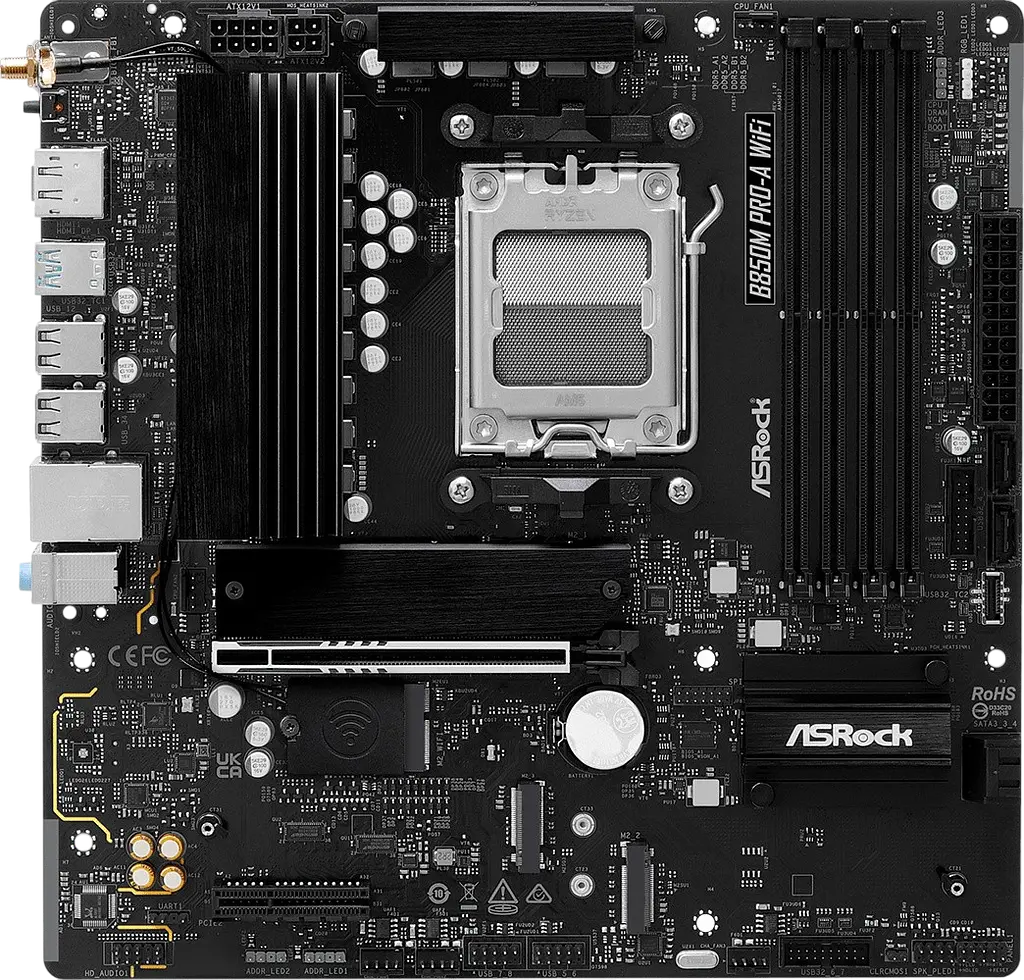 Материнська плата ASRock B850M Pro-A Wi-Fi Socket AM5 (B850M PRO-A WIFI) - фото 2