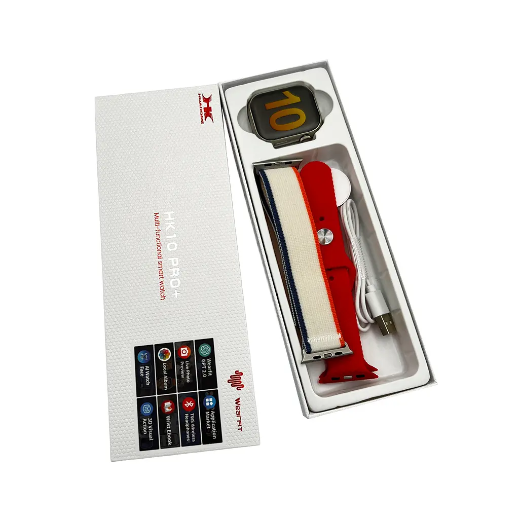 Смарт-годинник HK 10 Pro Plus 46mm. 260 mAh. IP67+Amoled Red - фото 2