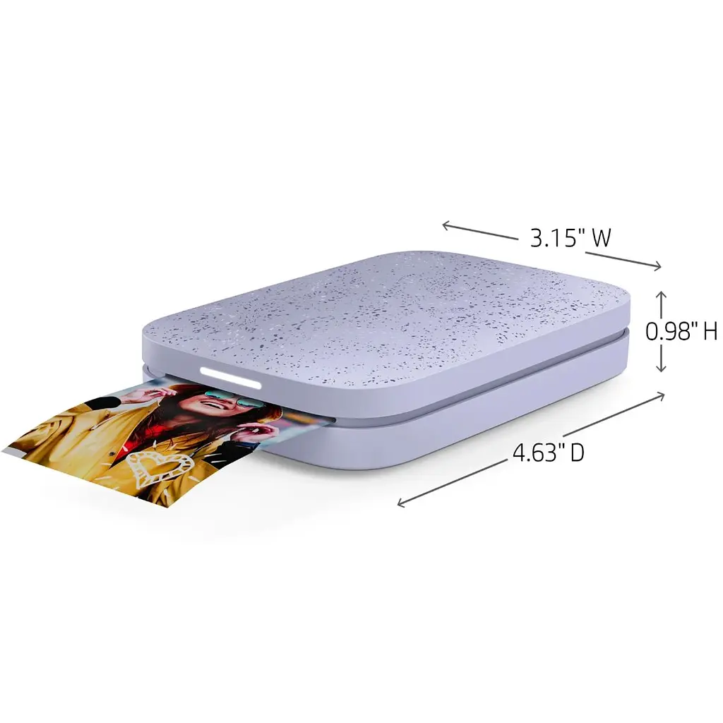 Фотодрукарка портативна HP Sprocket Purple 2"x3" 313x400dpi Zink 64MB Bluetooth колір фіолетовий (HPISPPR/HPISPR) - фото 3