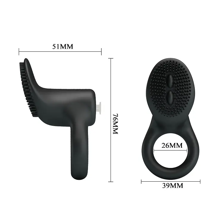 Ерекційне кільце - Pretty Love Cobra Penis Ring Black - фото 6