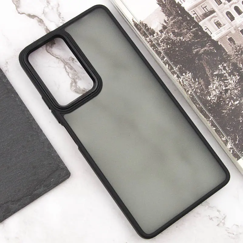 Чохол TPU+PC Lyon Frosted для Xiaomi Redmi Note 10 Pro / 10 Pro Max Black - фото 4