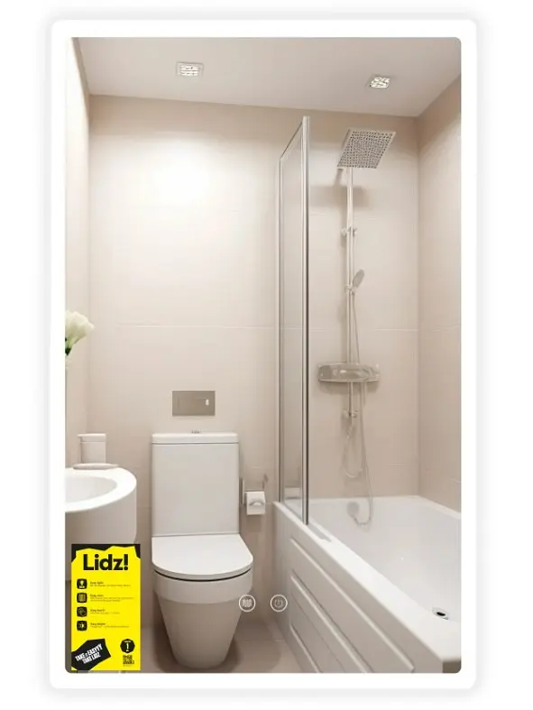 Дзеркало Lidz Orion (OR2) 500х800 мм, прямокутне, з LED-підсвічуванням Touch LDOR500800492911 - фото 2