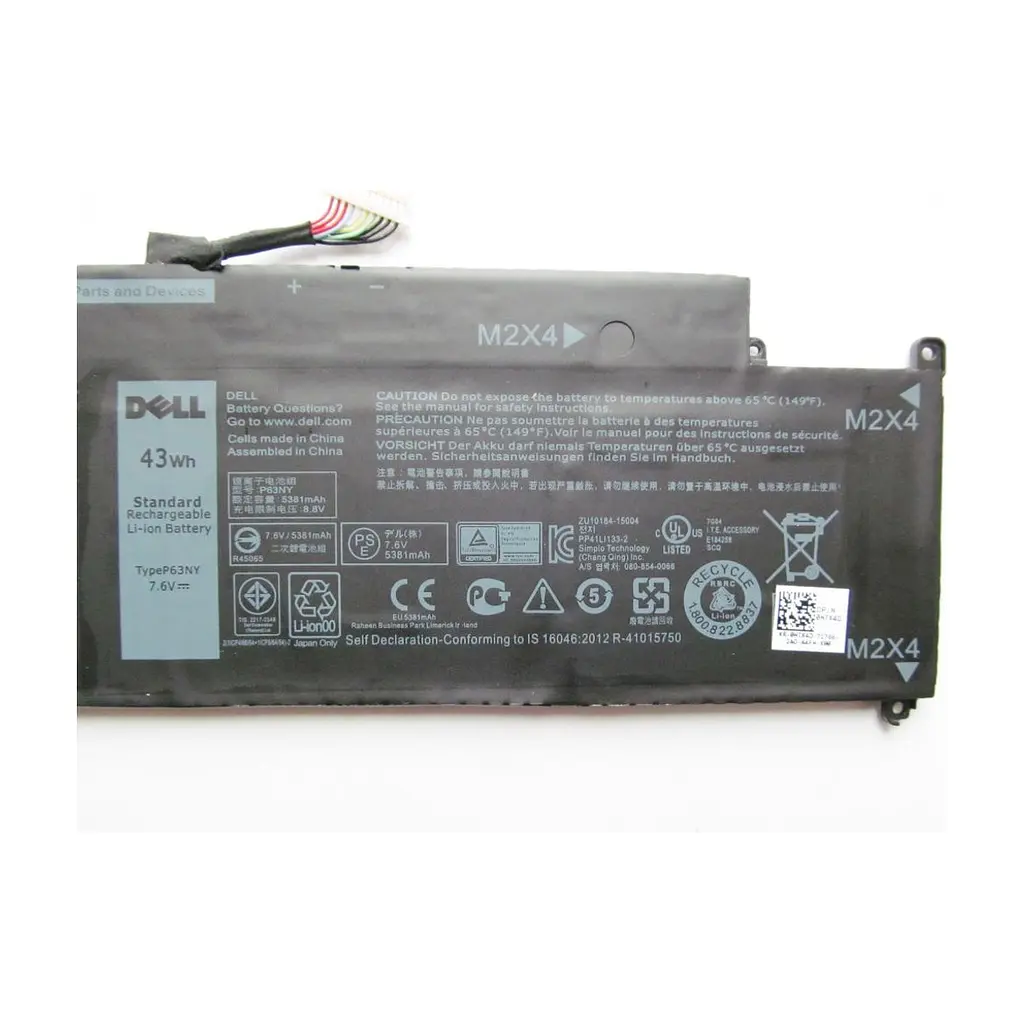 Акумулятор до ноутбука Dell Latitude E7370 P63NY, 43Wh (5381mAh), 4cell, 7.6V, Li-ion (A47223) - фото 2