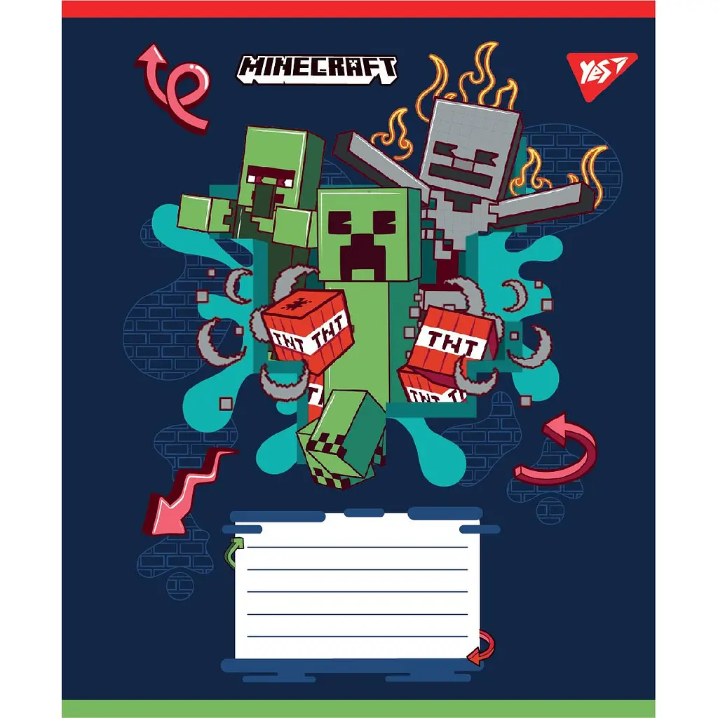 Набор тетрадей Yes Minecraft Heroes A5 в линию 12 листов 25 шт. (767577) - фото 2