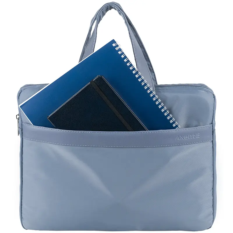 Сумка для документов текстильная Axent А4+ 1 отделение, блакина (1631-03-A) - фото 2