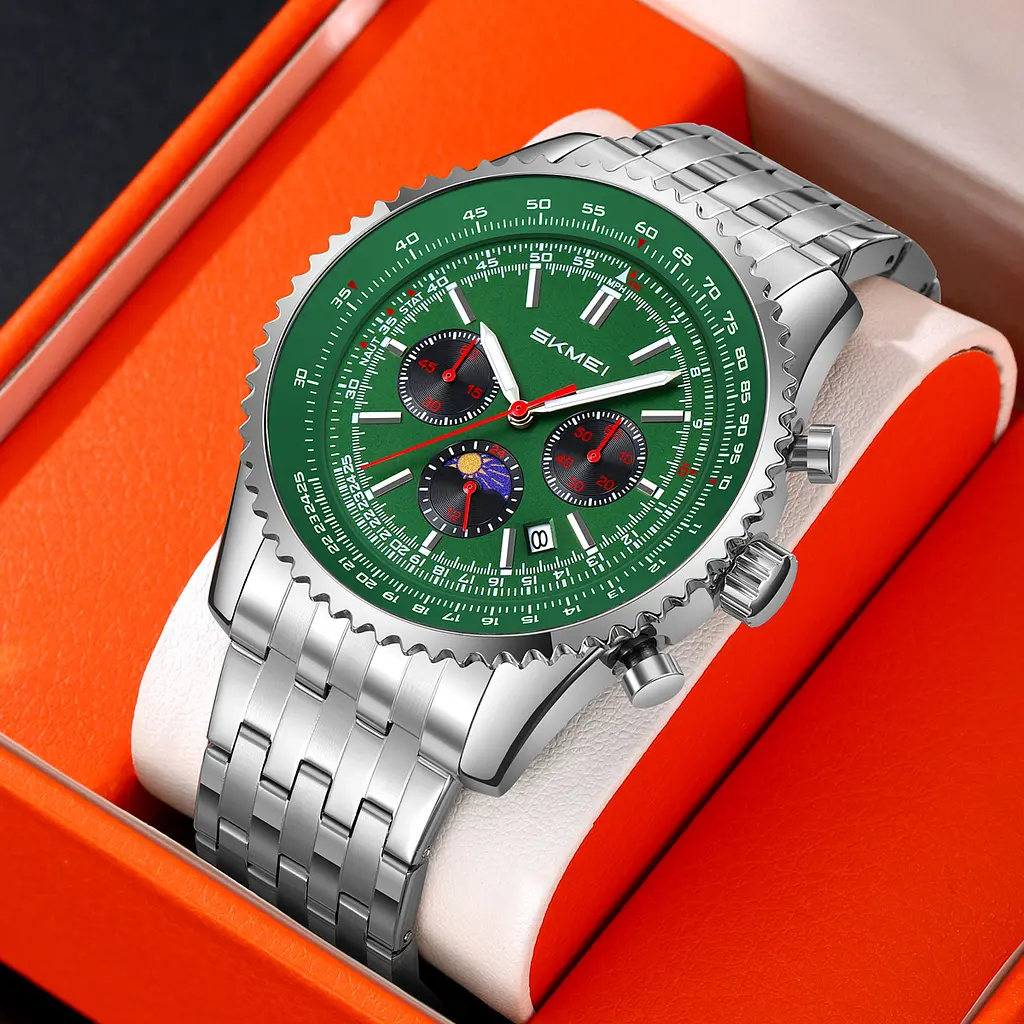 Наручний годинник чоловічий 9348GN Green Skmei acs0030886 - фото 3