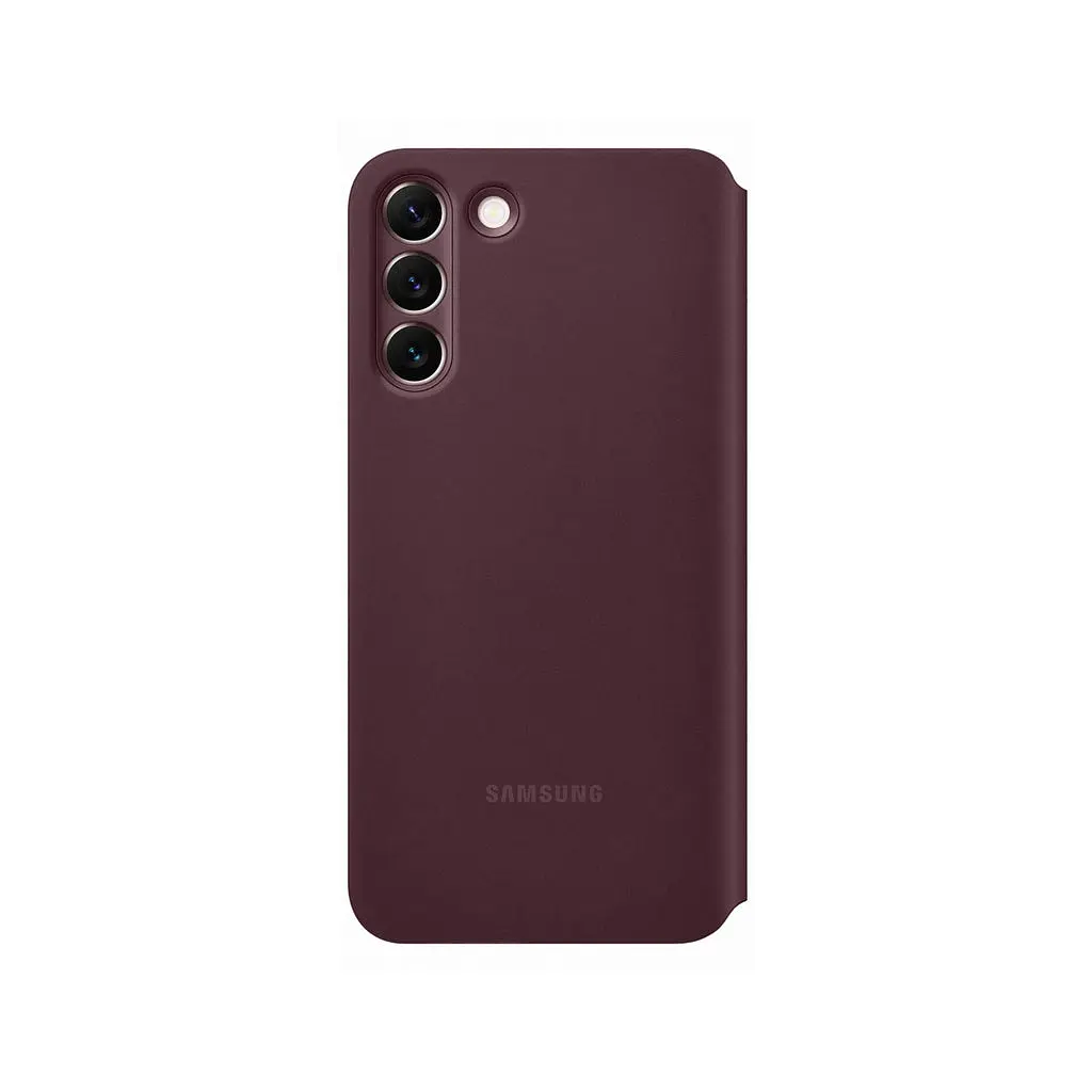 Чохол до мобільного телефона Samsung Smart Clear View Cover Galaxy S22 Plus Burgundy (EF-ZS906CEEGRU) - фото 2