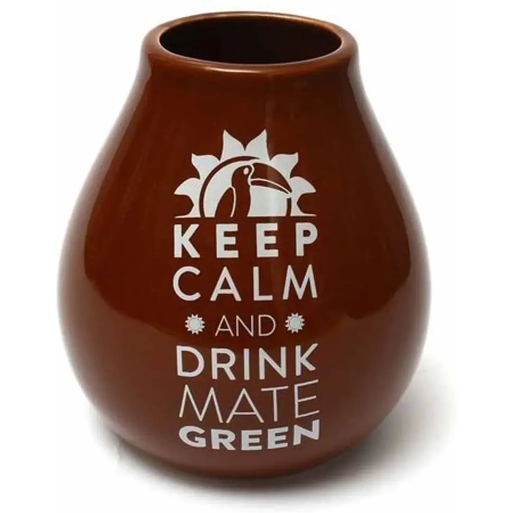 Калебас керамічний Keep Calm Кавовий 350 мл - фото 4