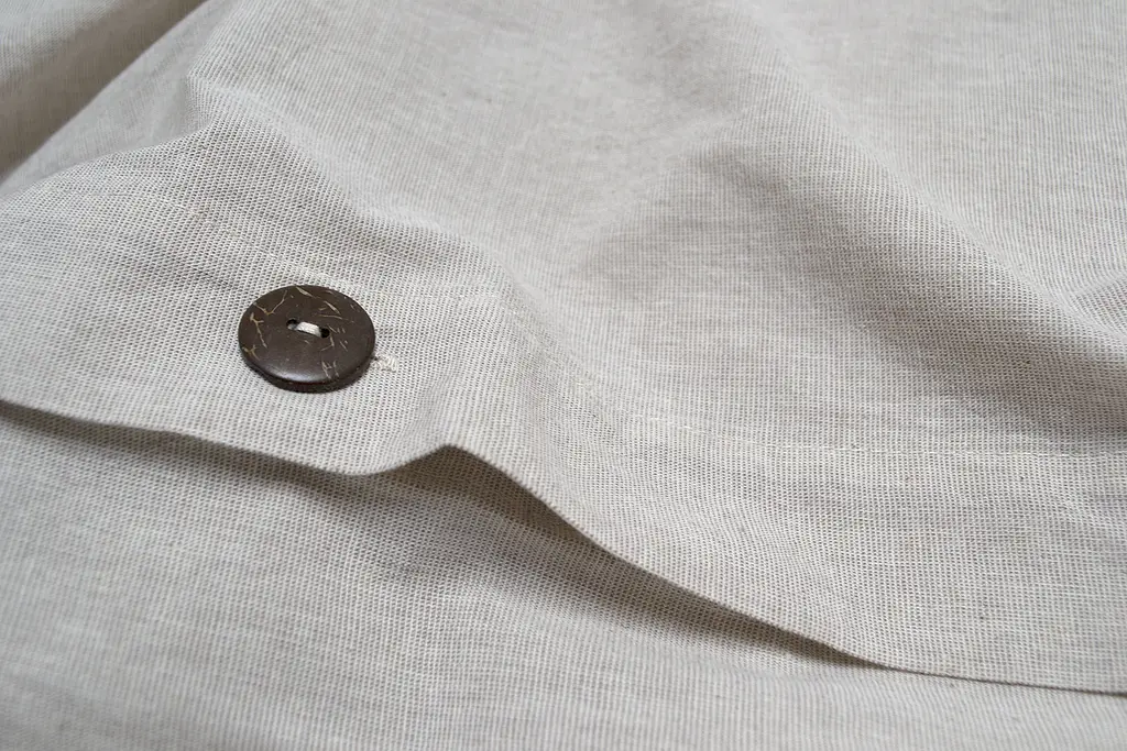 Постельное белье Lotus Home Washed cotton - Solid kahve-bej семейный - фото 6