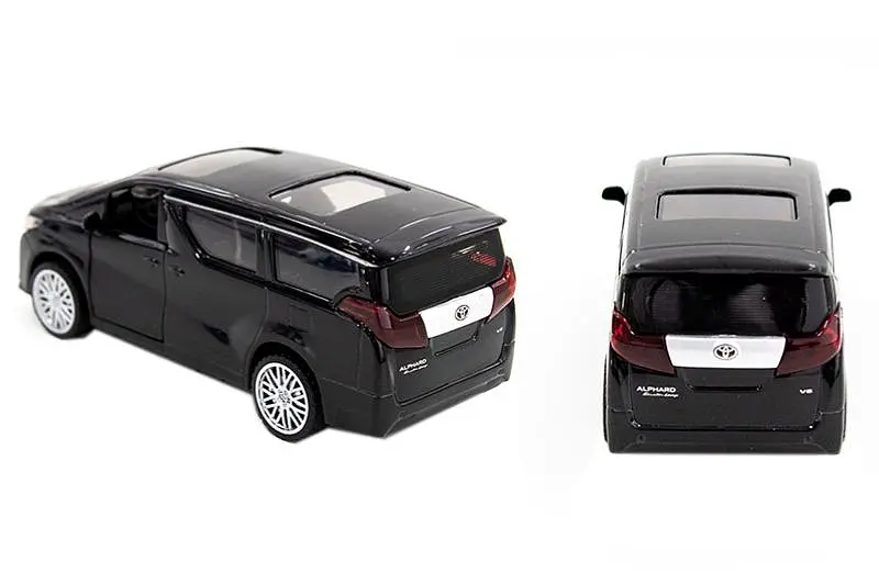 Іграшковий мікроавтобус металевий Toyota Alphard чорний TechnoDrive - фото 4