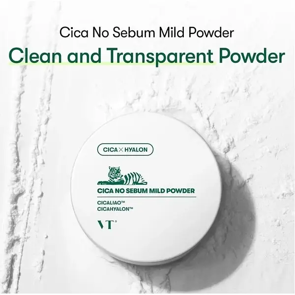 Матуюча пудра для обличчя VT Cosmetics Cica No-Sebum Mild Powder 5 г (VTC013) - фото 3
