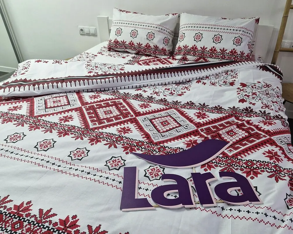Постільна білизна LARA бязь d11342s сімейна 2х150х220 см - фото 5