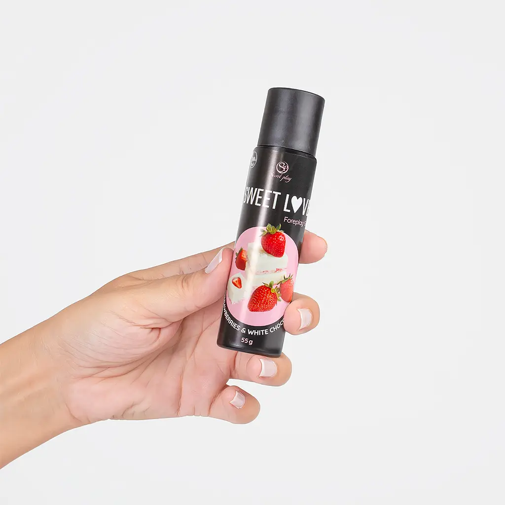 Гель для прелюдій - Secret Play Sweet Love Strawberry & White Chocolate, 55 мл - фото 2
