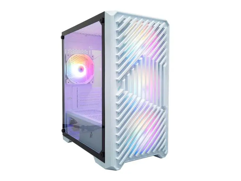 Корпус 1stPlayer T5-WH-4F1-W White - фото 7