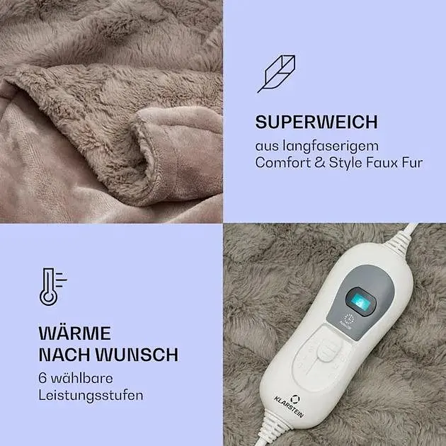 Электрическое одеяло Klarstein Dr. Watson Comfort & Style (10033007) - фото 3