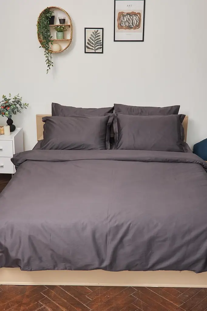 Пододеяльник Moon&Star Satin Premium Rain Cloud Евро 200x220 см - фото 2