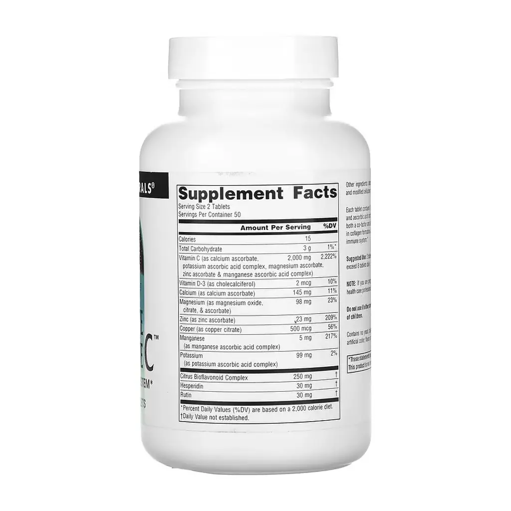 Ultimate Ascorbate C™ 1000mg - 100 tabs - фото 2