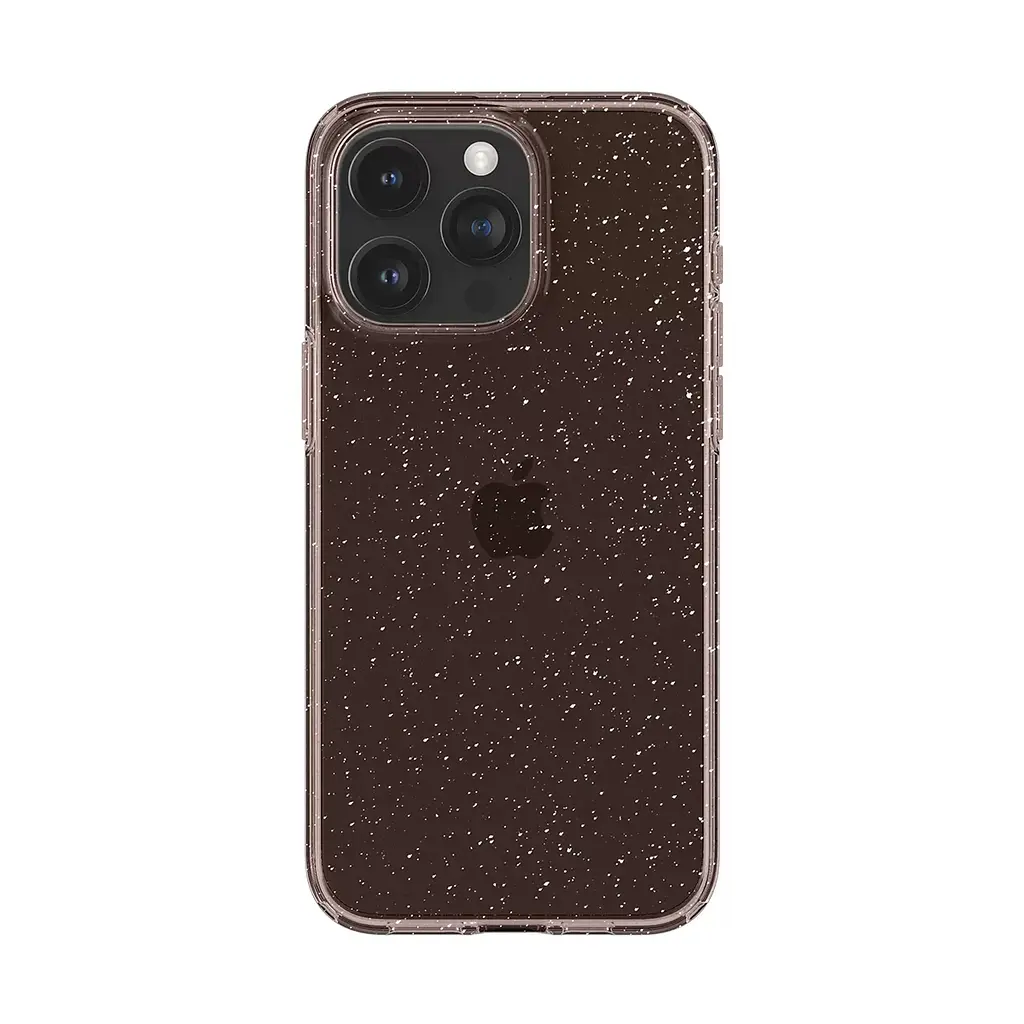Чехол Spigen Liquid Crystal Glitter для iPhone 15 Pro Max Rose Quartz (ACS06560) + защитное стекло - фото 2