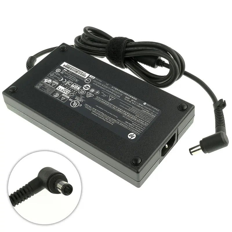 Блок живлення для ноутбука HP 19.5V, 10.3A, 200W, 7.4x5.0-PIN, black (608431-001) (без кабеля !) - фото 2