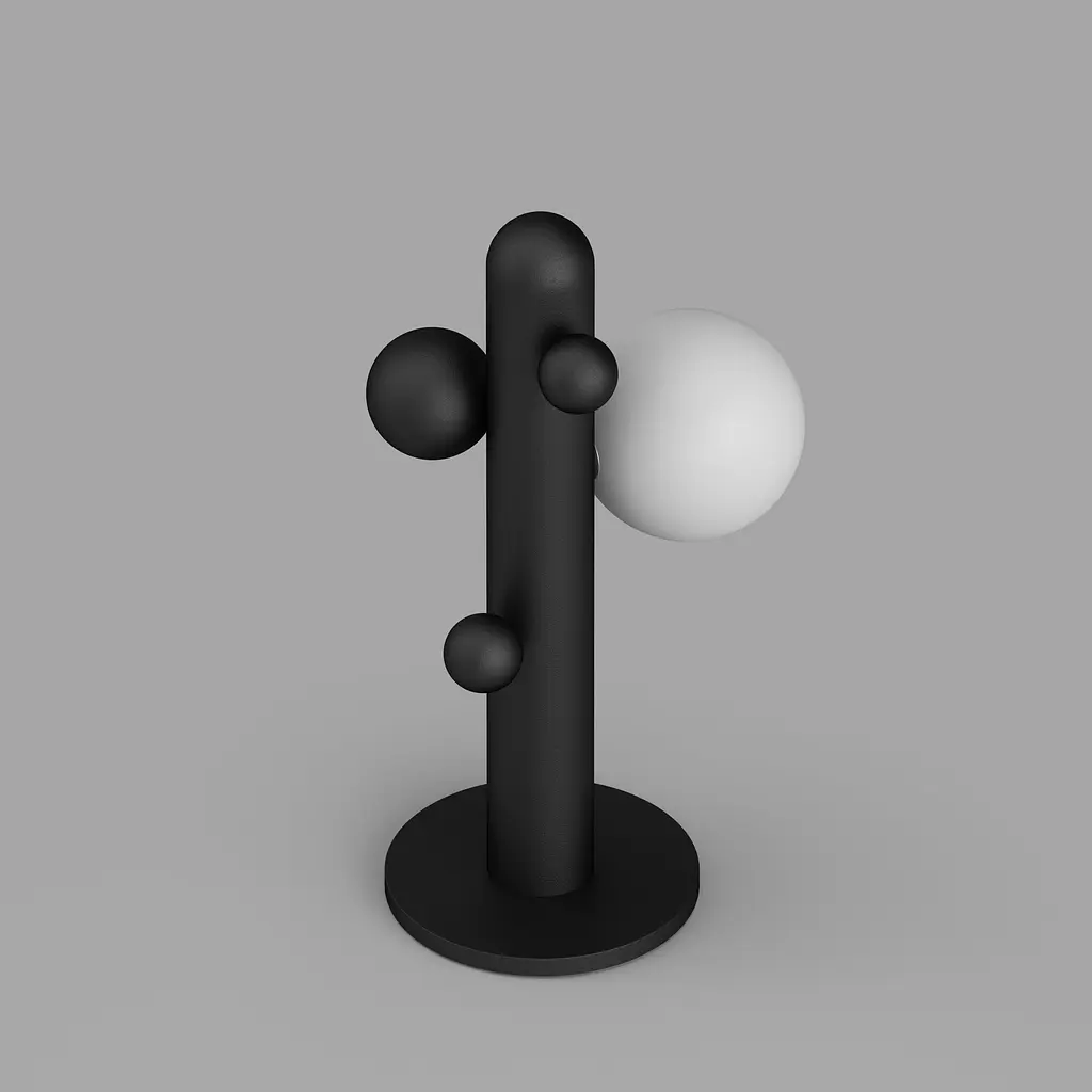 Настільна лампа Babich Studio Lunar T - Black (RAL 9005) - фото 2