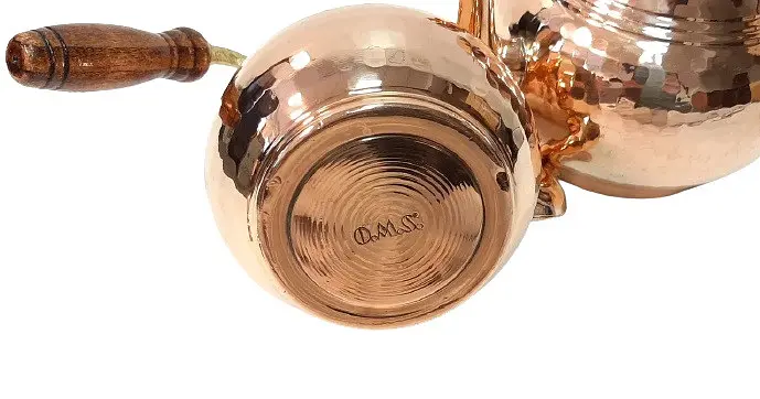Двоярусний мідний чайник O.M.S. Collection 9260 (0,8/1,5 л.) - фото 4