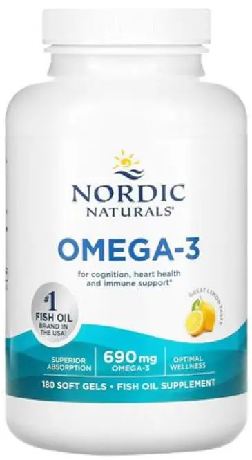 Риб'ячий жир Омега Nordic Naturals Omega-3 690 мг 180 капсул Лимон