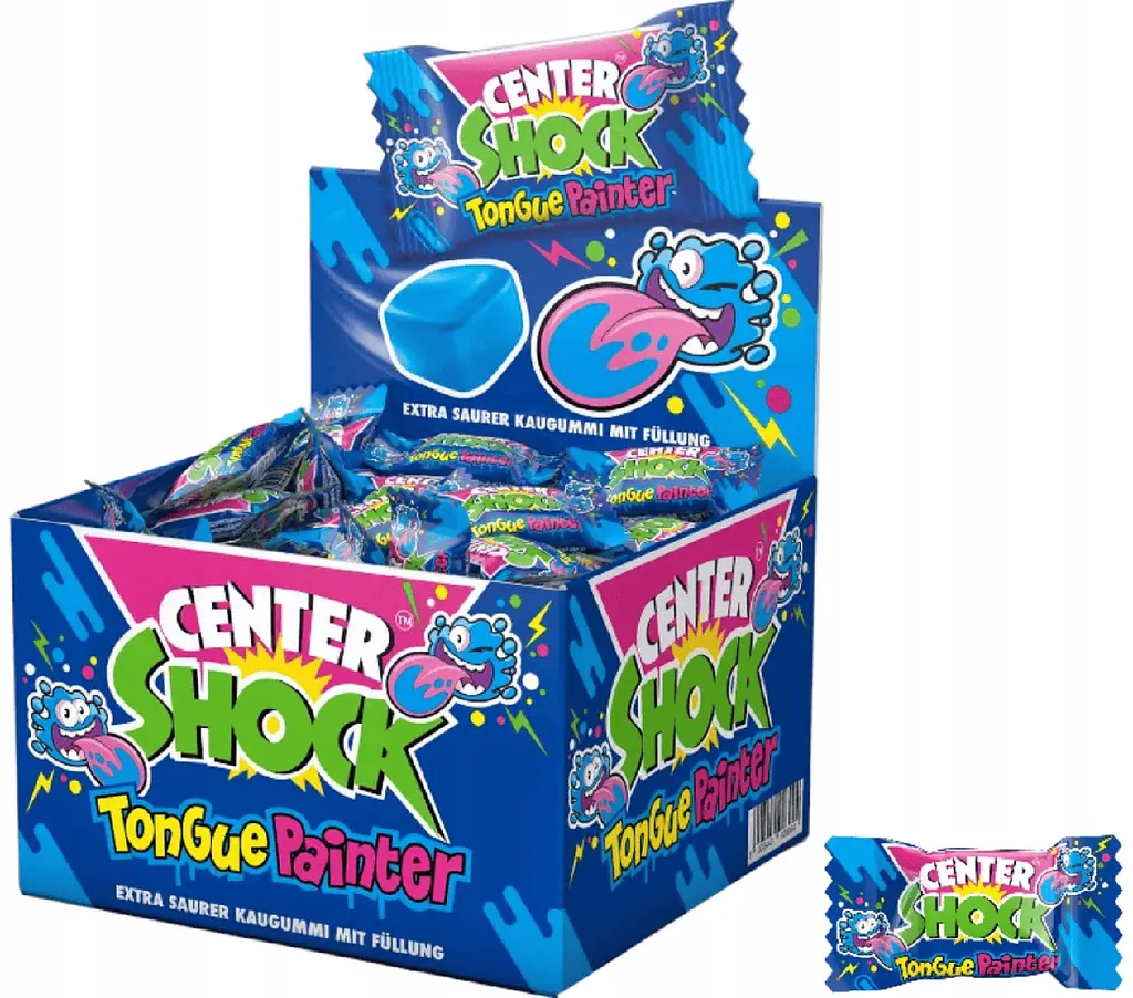 Жувальні гумки Center Shock Pillow Tongue Painter 100шт х 4г