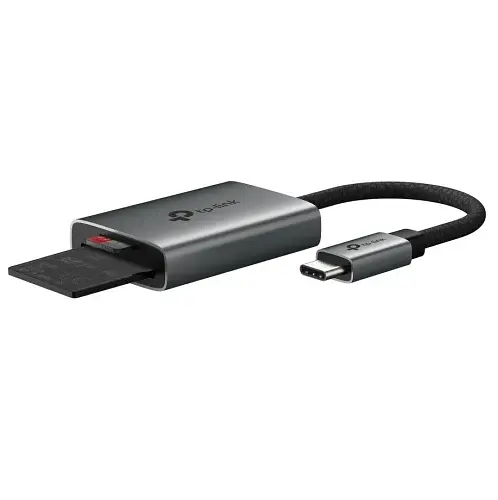 Кардридер USB TP-Link, Grey, Type-C 3.0 - SD / microSD, 15 см (UA430C) - фото 3