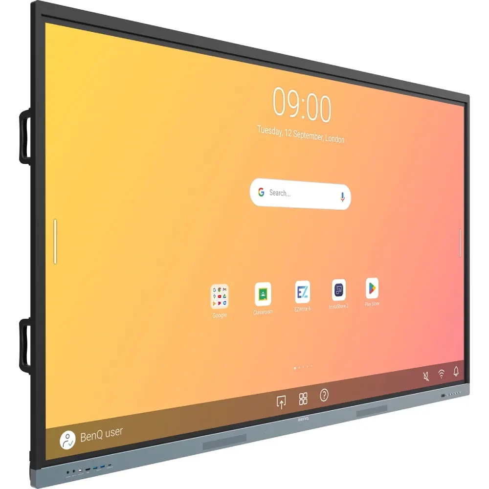Інтерактивна панель 86" BenQ RE8604A, IPS, UHD, 8Гб/ 32Гб, колонки, кріплення, чорна - фото 2