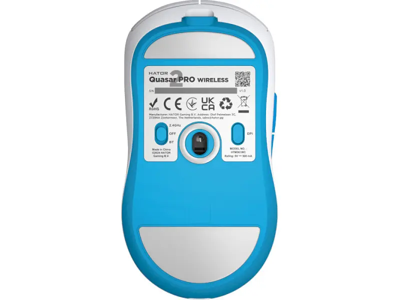 Миша Hator Quasar 2 PRO Wireless White/Cyan (HTM561WC) - фото 3