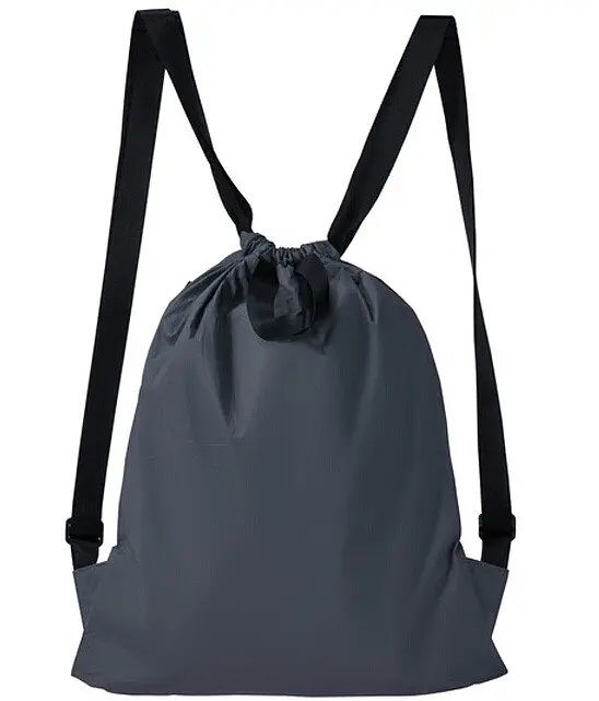 Рюкзак RunMi 90 Ninetygo Lightweight Urban Drawstring Backpack Dark Grey - фото 2