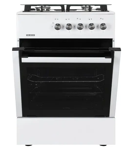 Плита газова Milano ML60 G1 /07C+біла (чавунні решітки) - фото 2