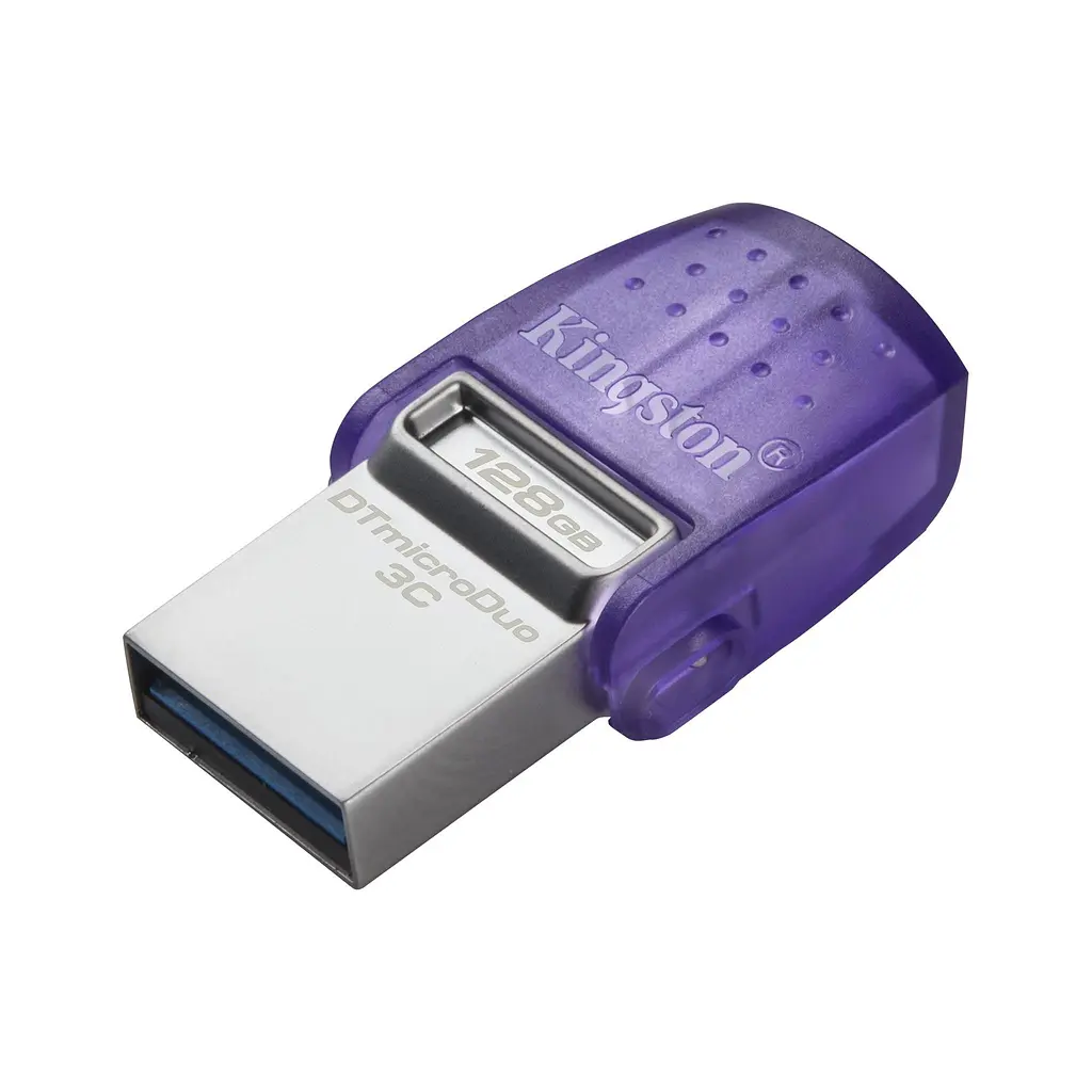 Накопитель 128GB USB 3.2 Type-A Gen1 + Type-C DT microDuo 3C R200MB/s Kingston teh0013399 - фото 6